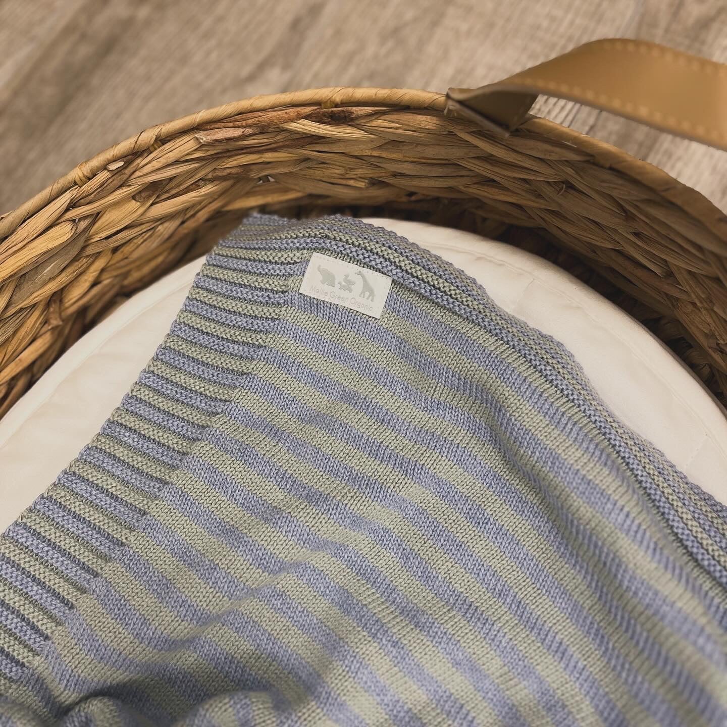 Organic Striped Baby Blanket