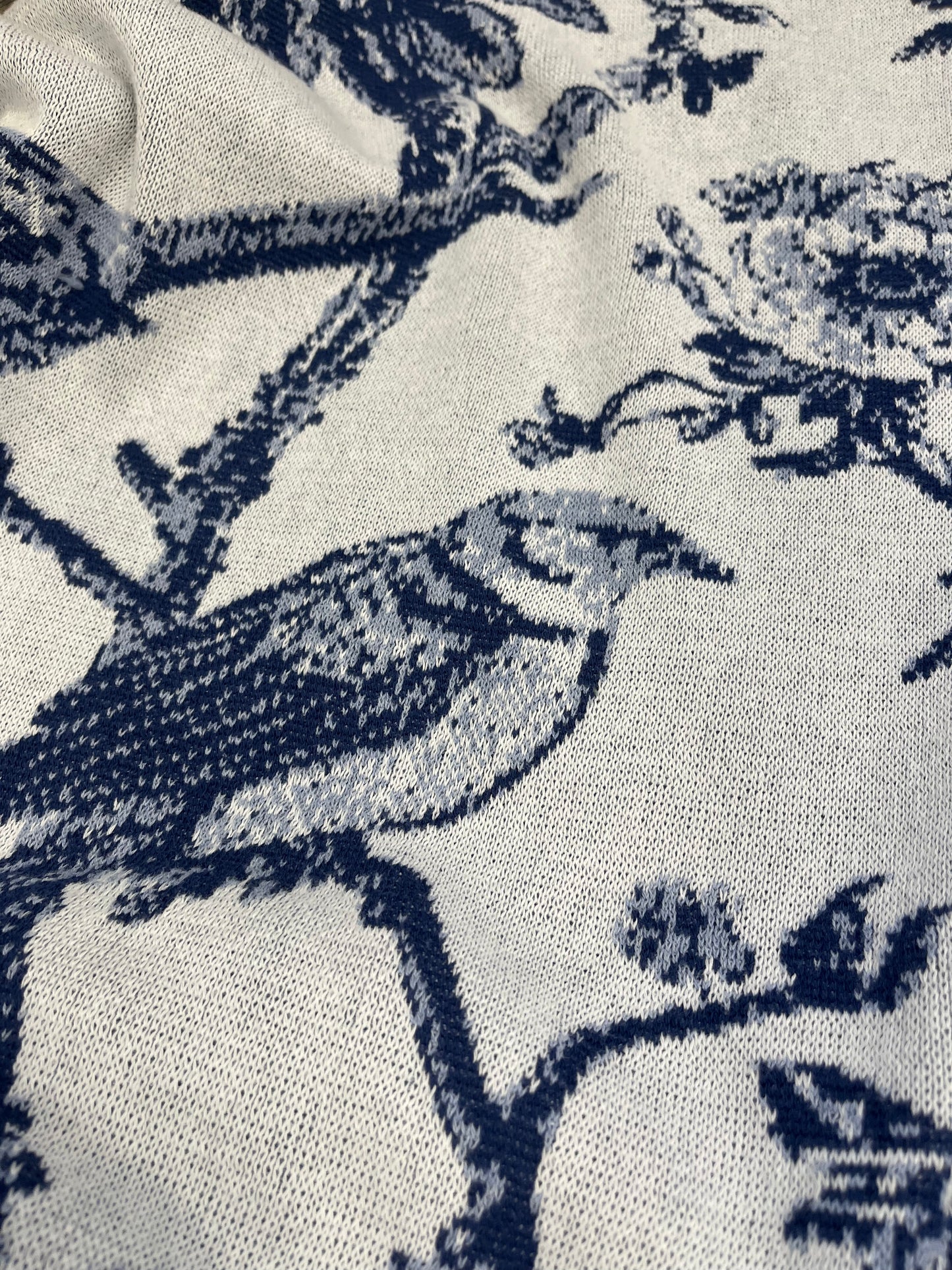 Organic Toile Du Jouy Birds Blanket