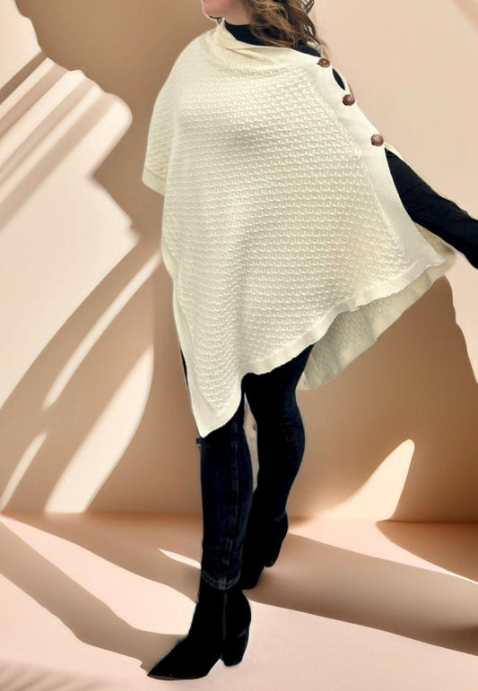 Cable Knit Nursing Cover Maternity Shawl