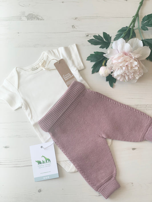 Knitted Organic Baby Trousers