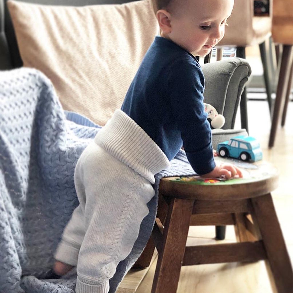 Knitted Organic Baby Trousers