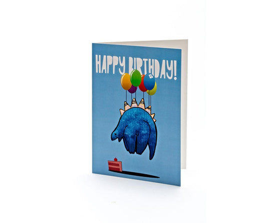 Stegosaurus Birthday Card