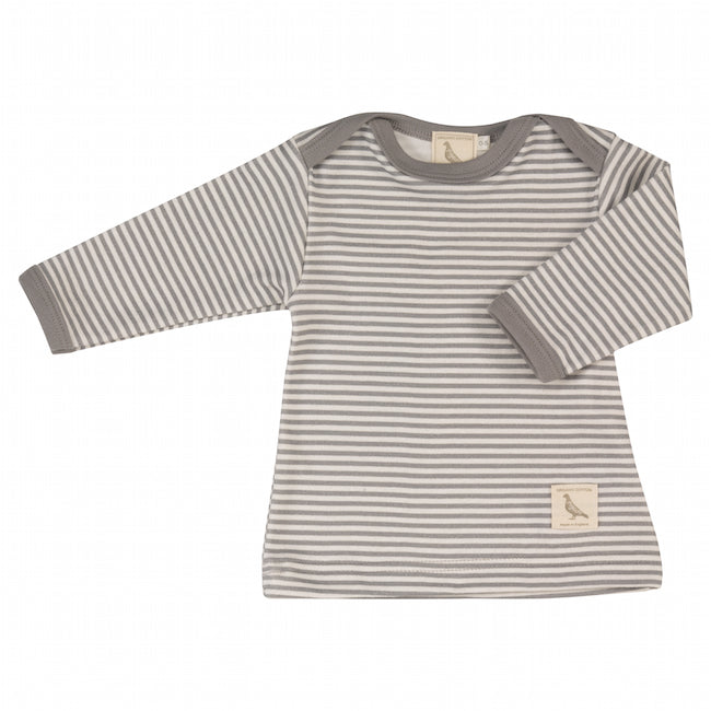 Fine Stripe TShirt in Slate