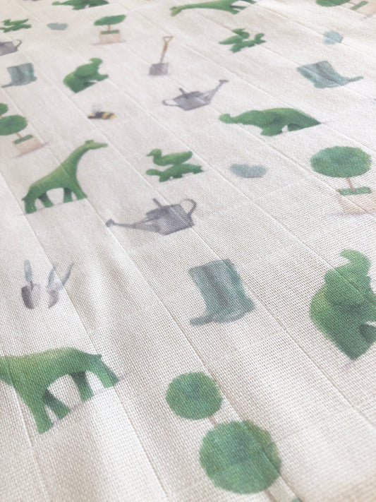 Mellie Green Giant Organic Muslin