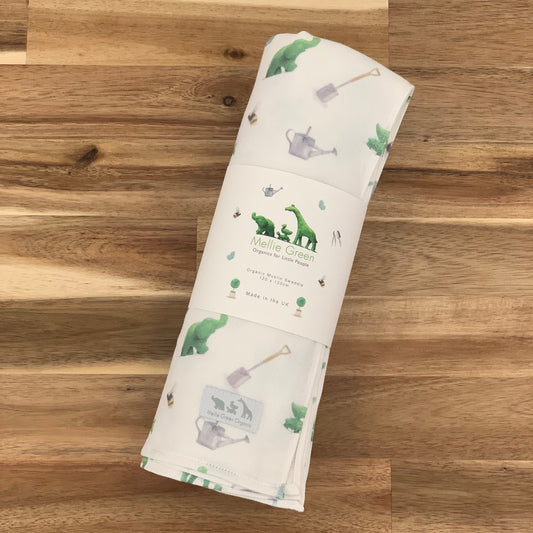 Mellie Green Giant Organic Muslin