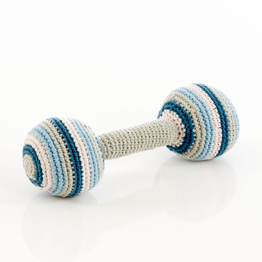 Organic Barbells in Petrol Blue