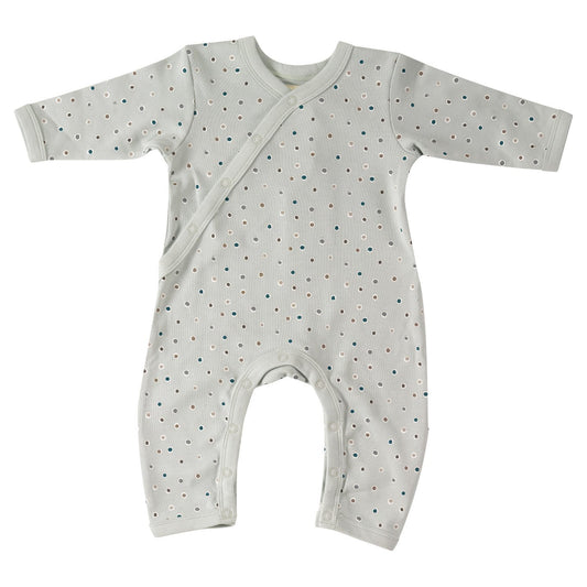 Spotty Kimono Romper in Green