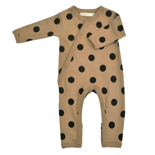 Taupe Kimono Spot Romper