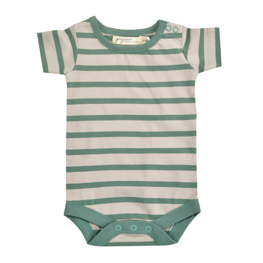 Breton Stripe Vest in Ivy