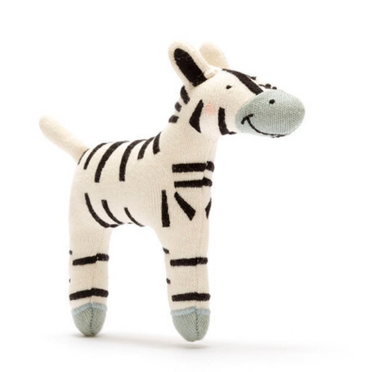 Organic Cotton Zebra Toy