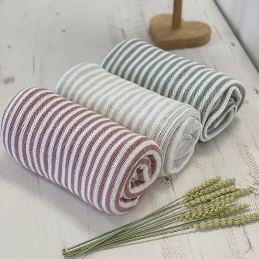 Organic Striped Baby Blanket