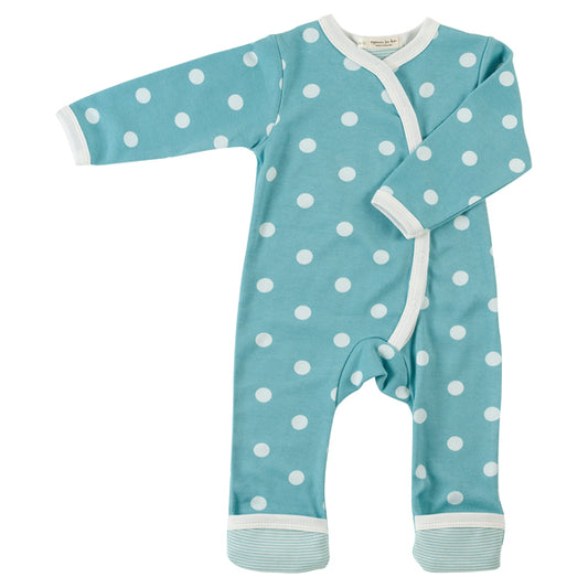 Long Spotty Romper - Blue
