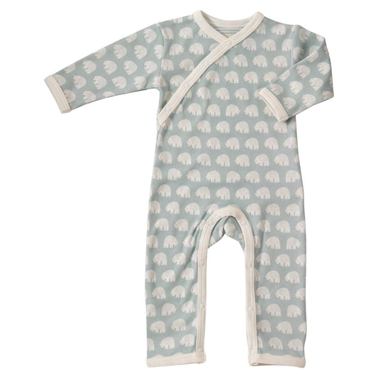 Blue Bear Print Romper