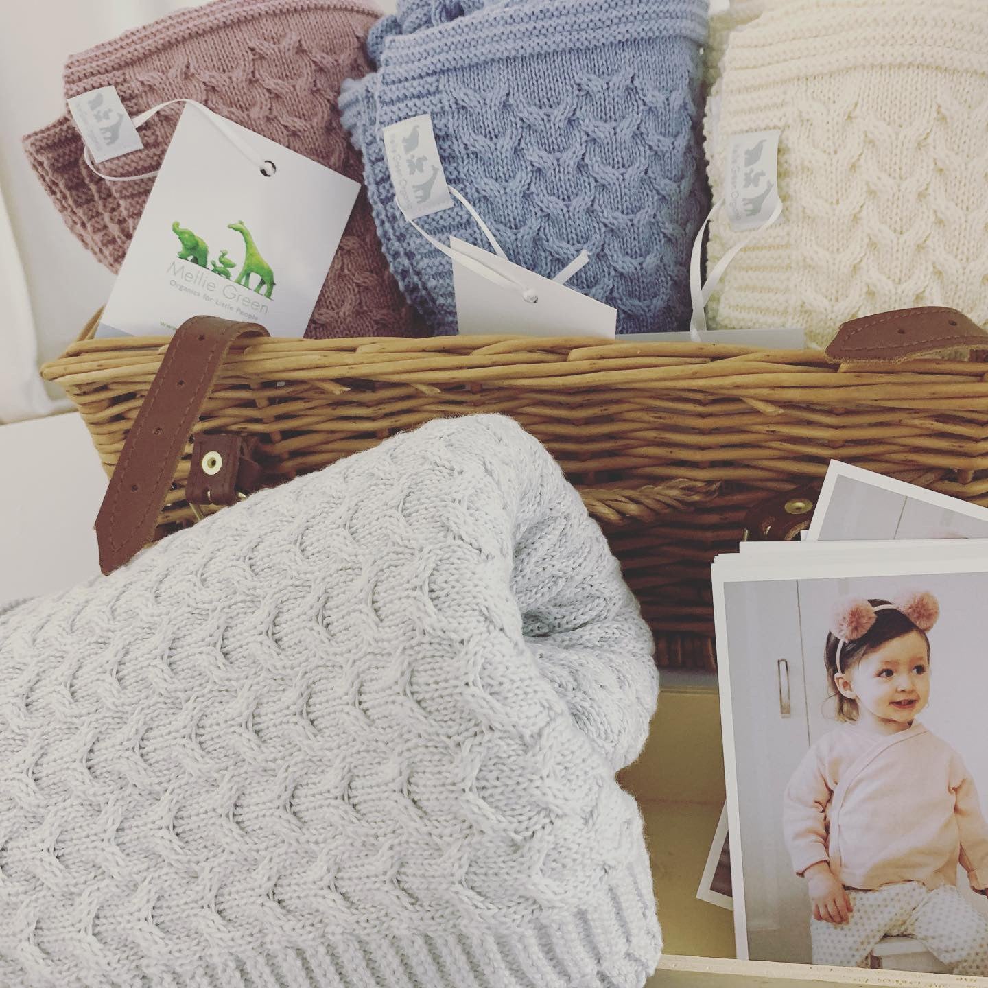 Organic Cable Baby Blanket