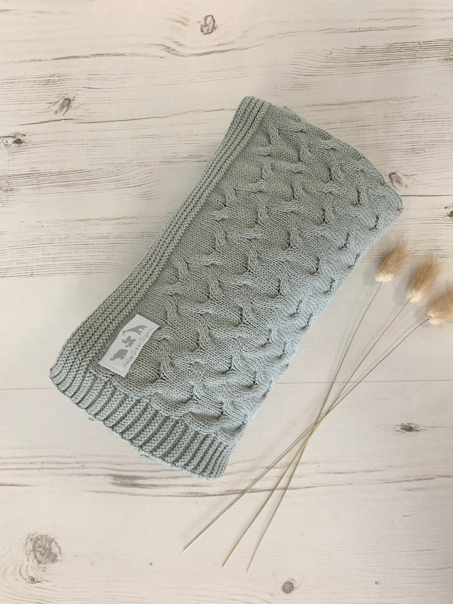 Organic Cable Baby Blanket