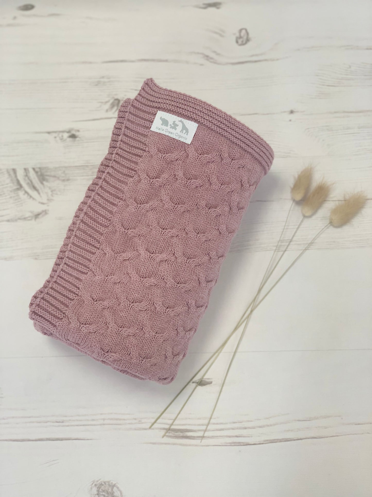 Organic Cable Baby Blanket