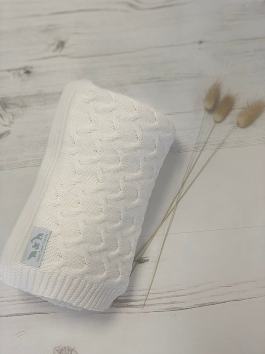 Organic Cable Baby Blanket