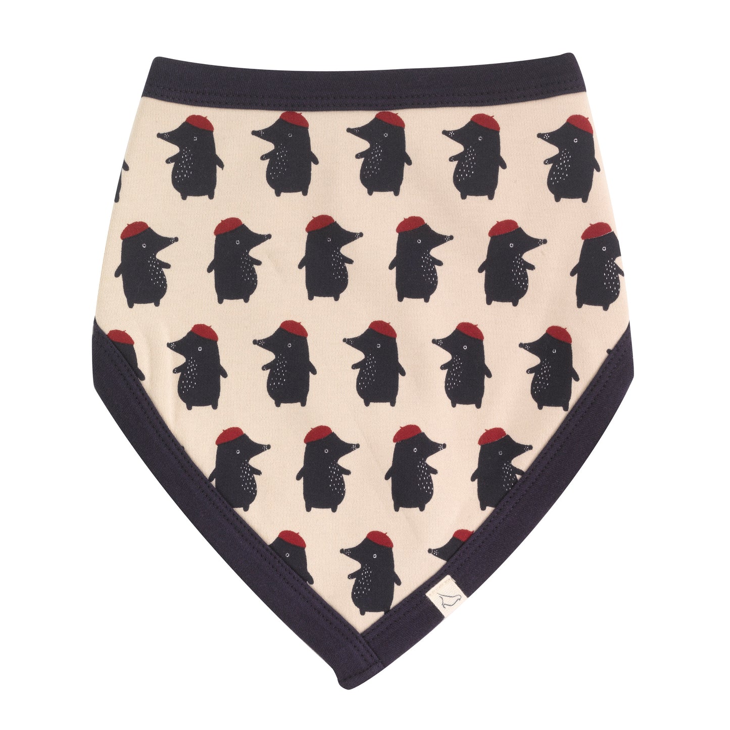Red Beret Print Mole Bib