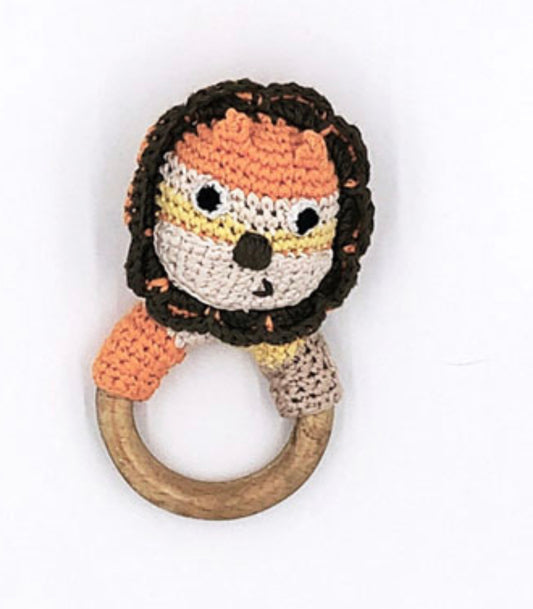 Organic Ring Lion Rattle