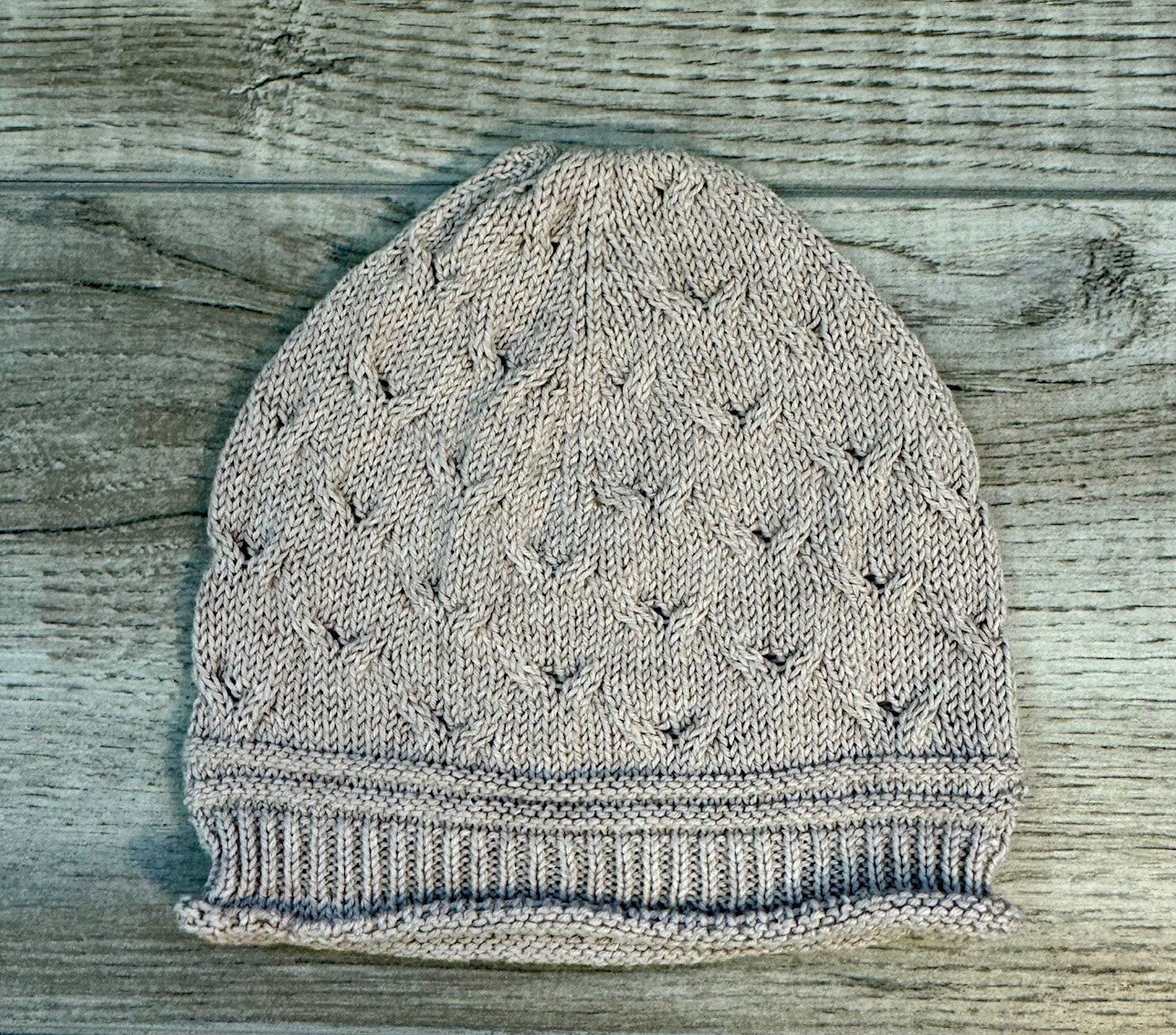 Organic Cable Baby Hat