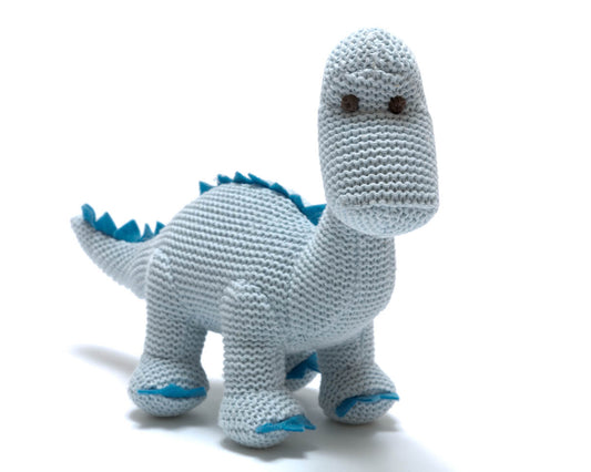 Organic Knitted Diplodocus in Blue