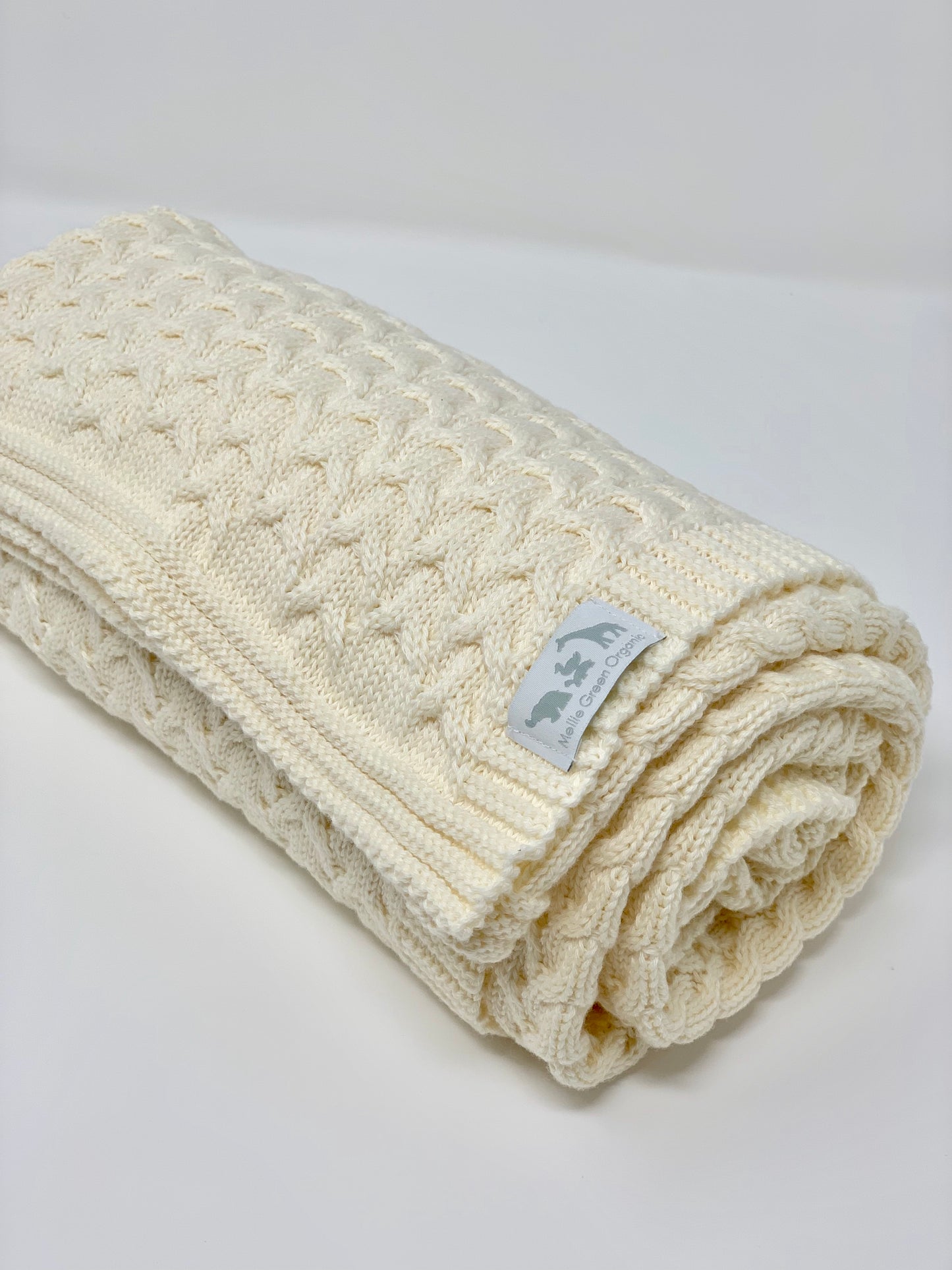 Organic Cable Baby Blanket