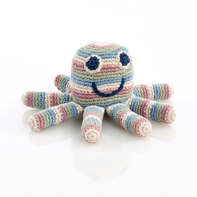 Organic Octopus Rattle – Mellie Green Organic